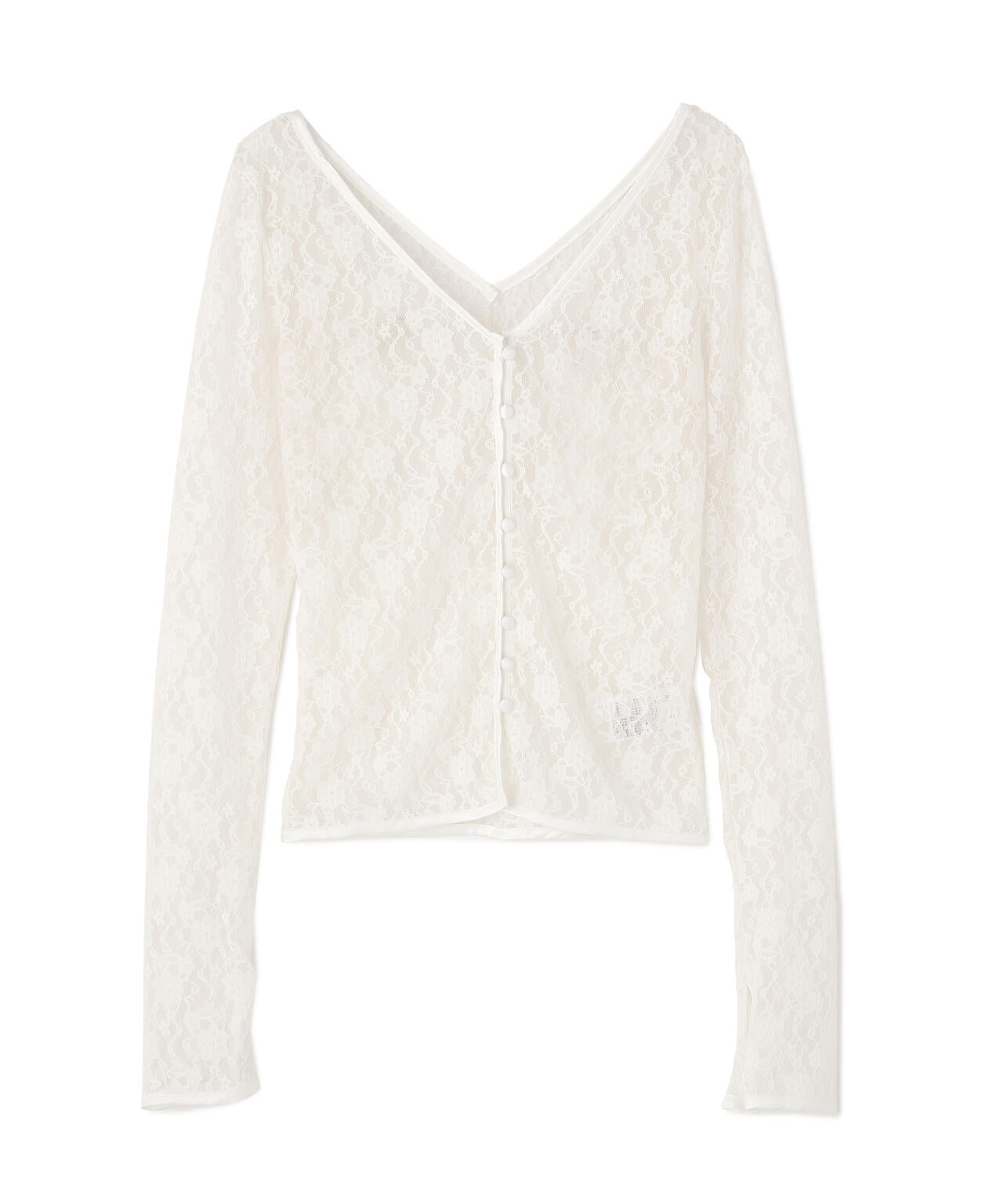 MITSUKI/ミツキ/LACE V NECK TOPS