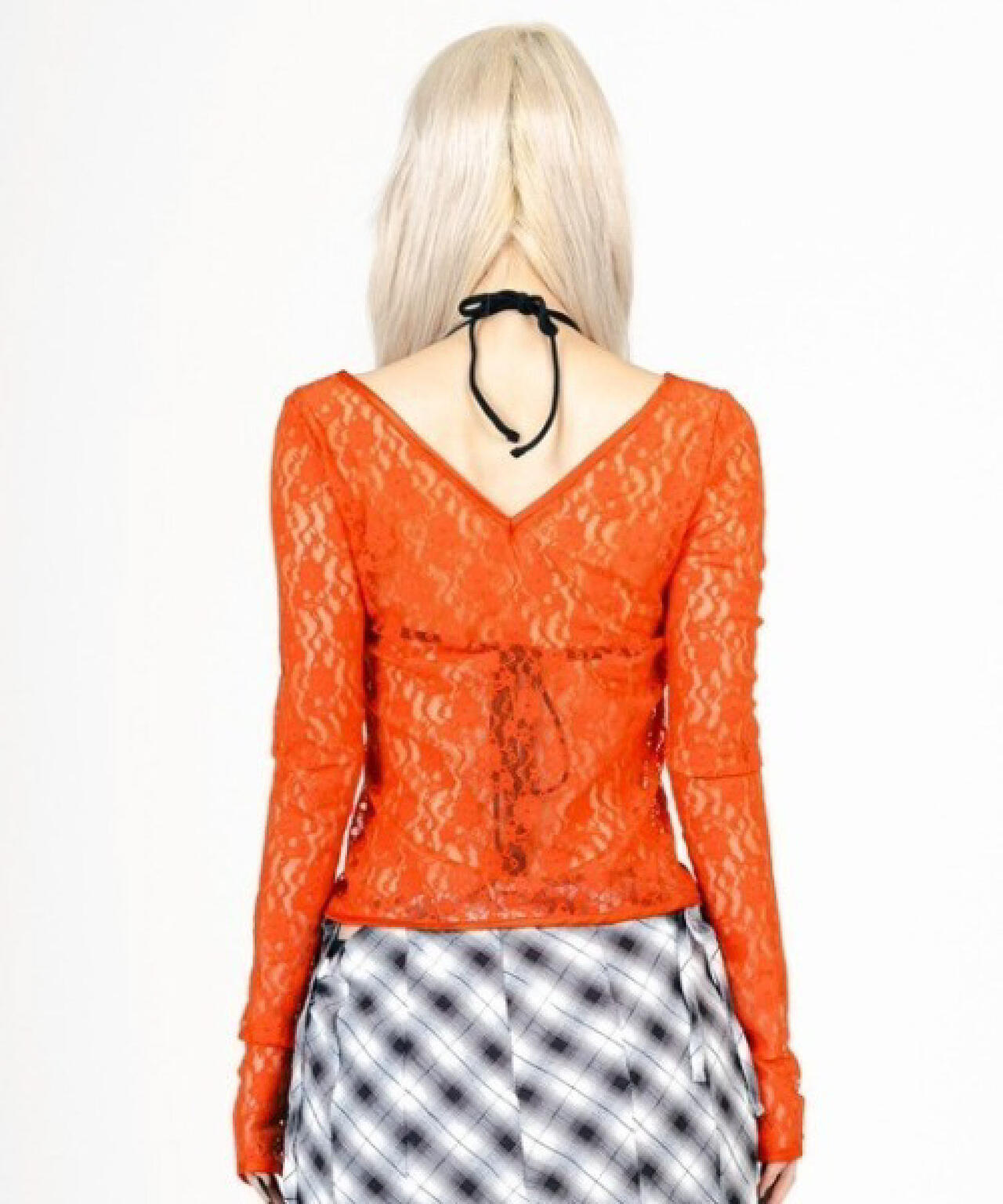 MITSUKI/ミツキ/LACE V NECK TOPS