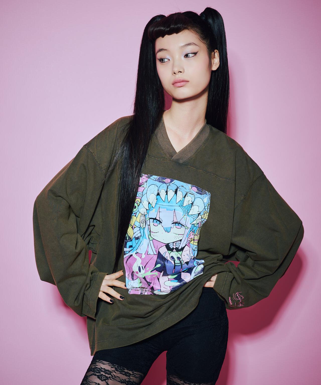 ANNA SUI NYC/アナ スイ エヌワイシー/『×寺田てら』TERAビッグロングスリーブ