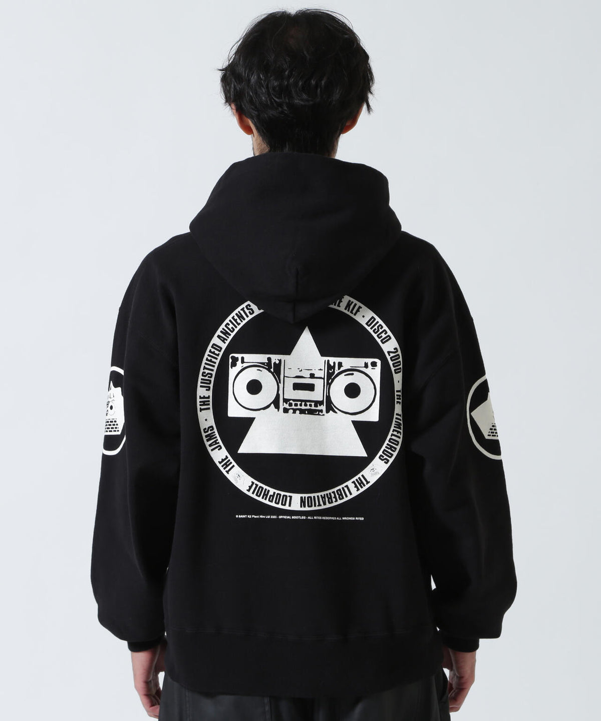 SAINT MICHAEL/セントマイケル/KLF HOODIE/KLF/BLACK