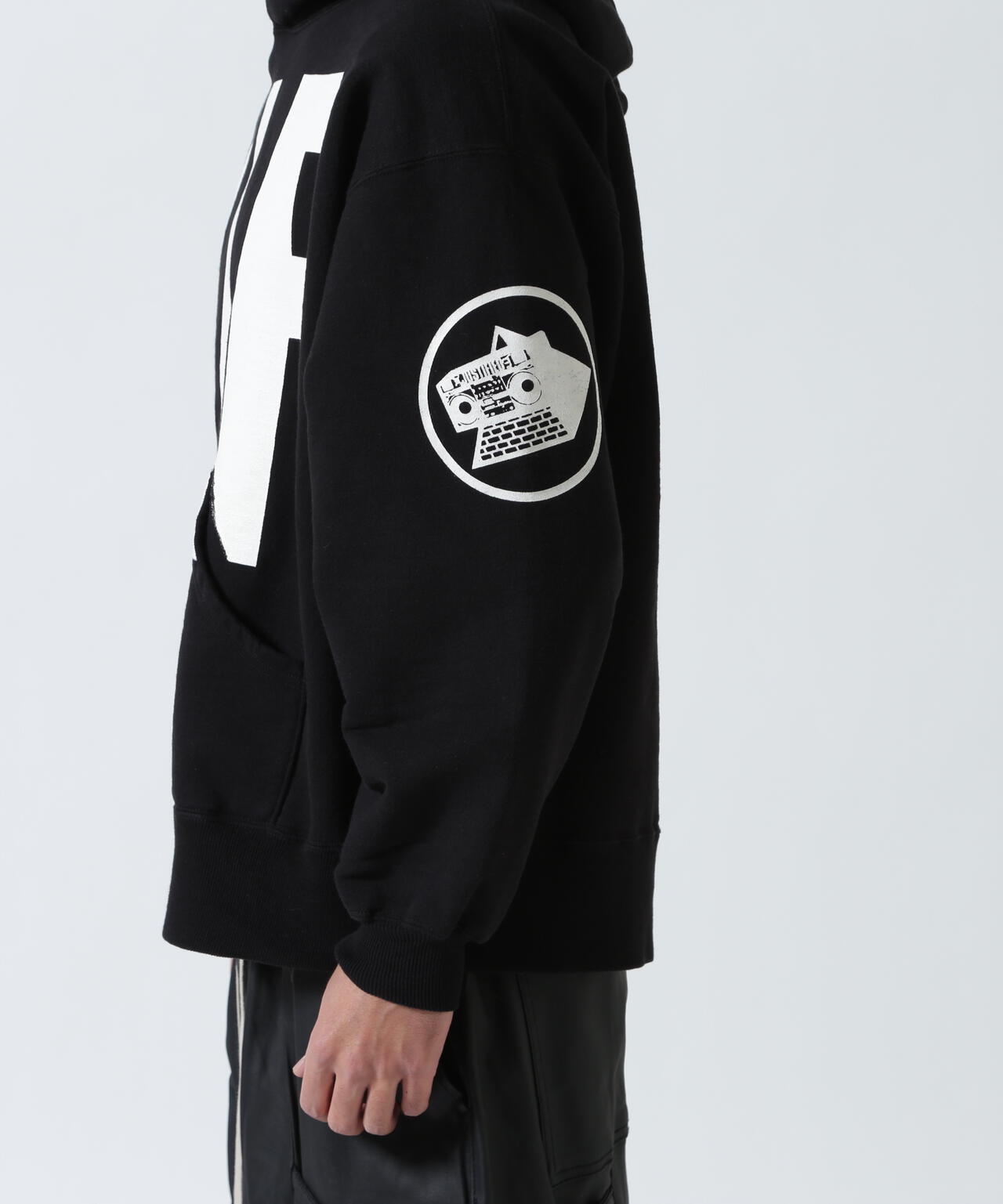 SAINT MICHAEL/セントマイケル/KLF HOODIE/KLF/BLACK