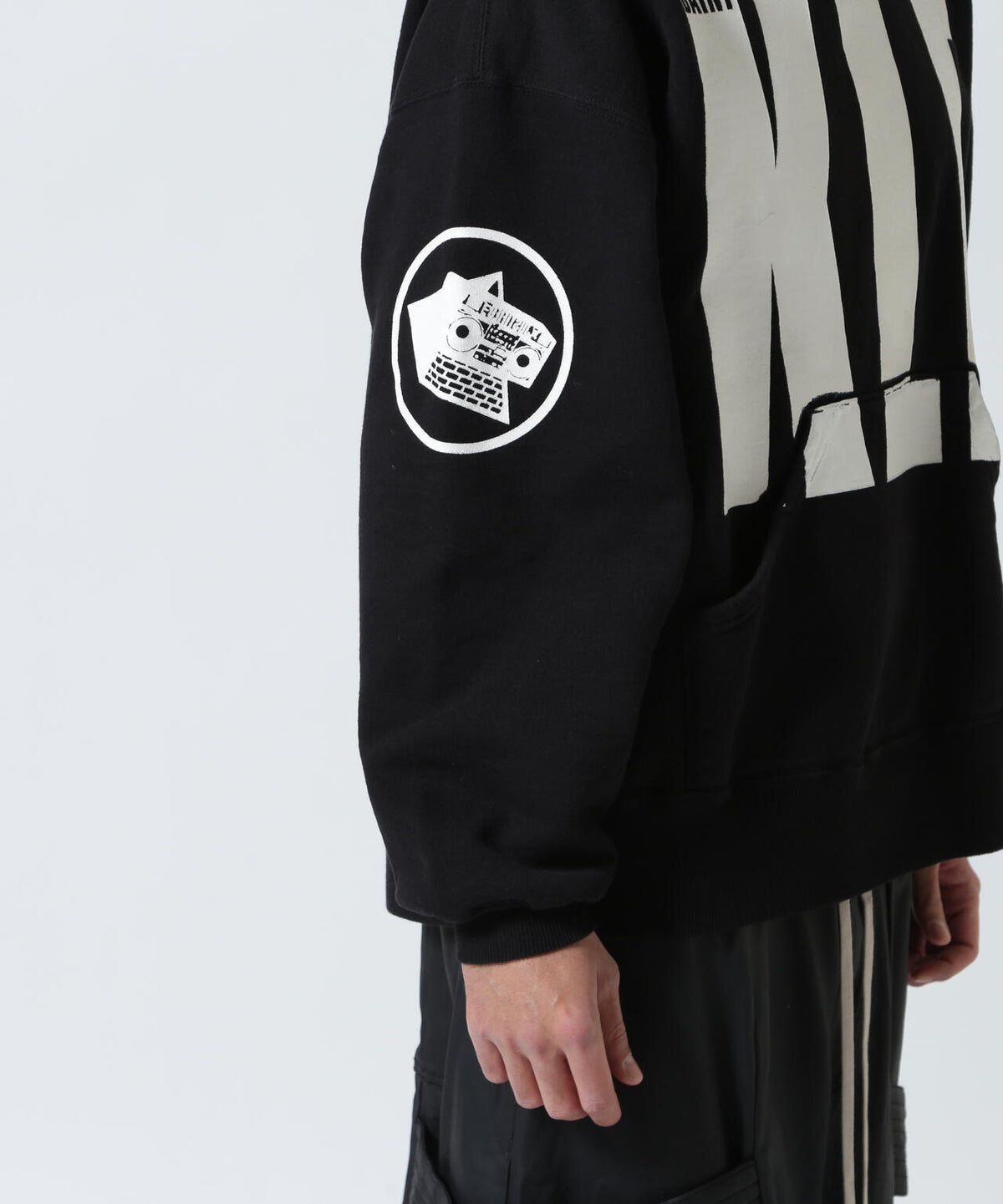 SAINT MICHAEL/セントマイケル/KLF HOODIE/KLF/BLACK
