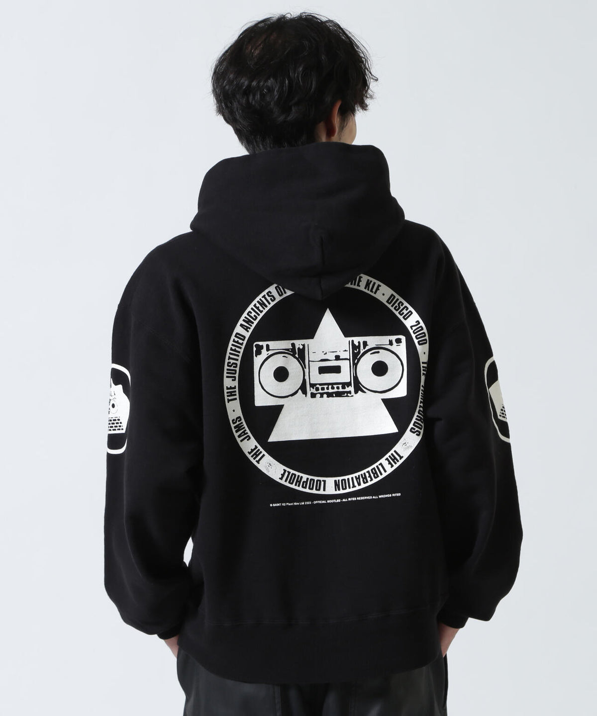 SAINT MICHAEL/セントマイケル/KLF HOODIE/KLF/BLACK
