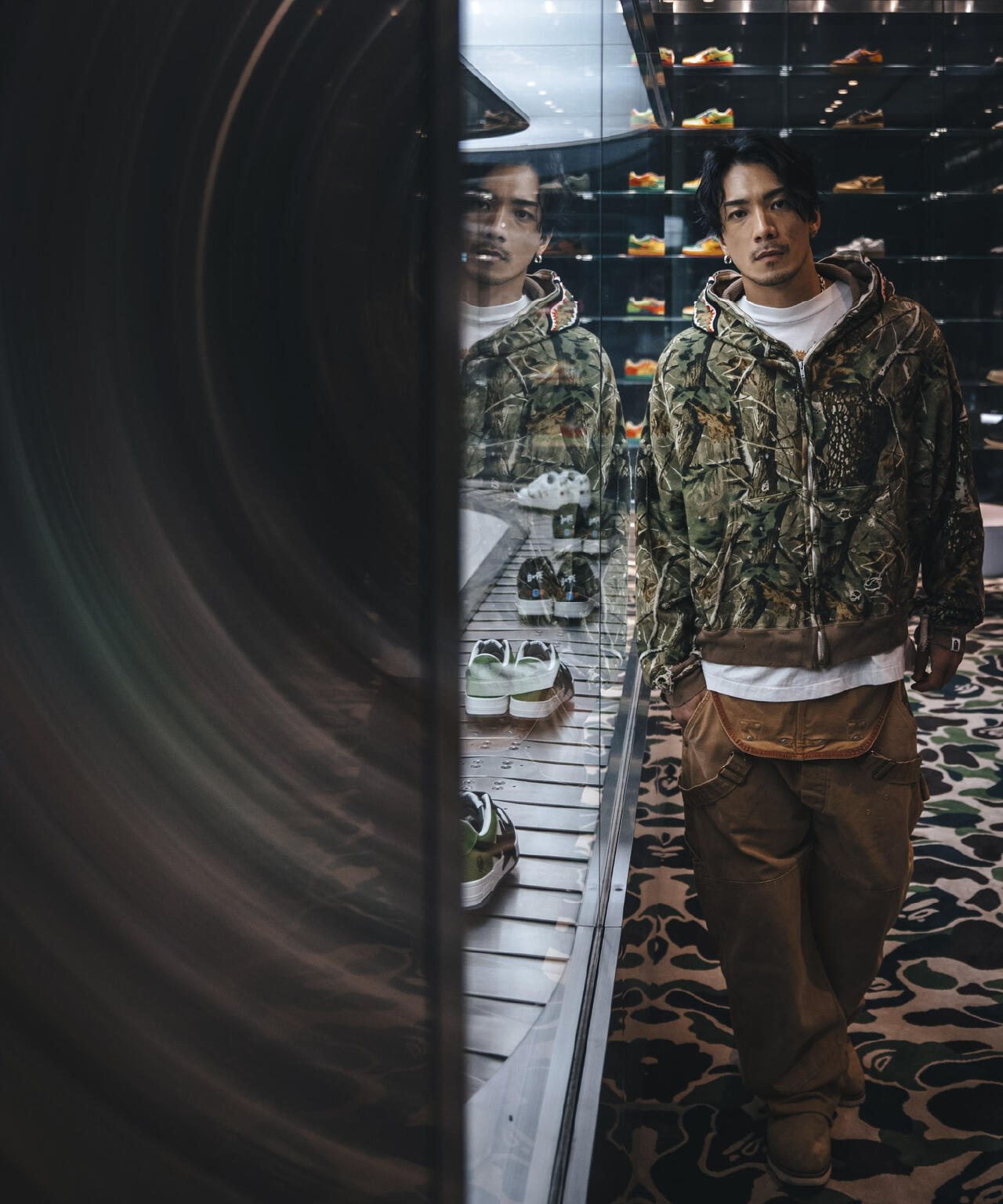 SAINT MICHAEL/セントマイケル/BAPE ZIP HOODIE/SAHARK/CAMO | ROYAL