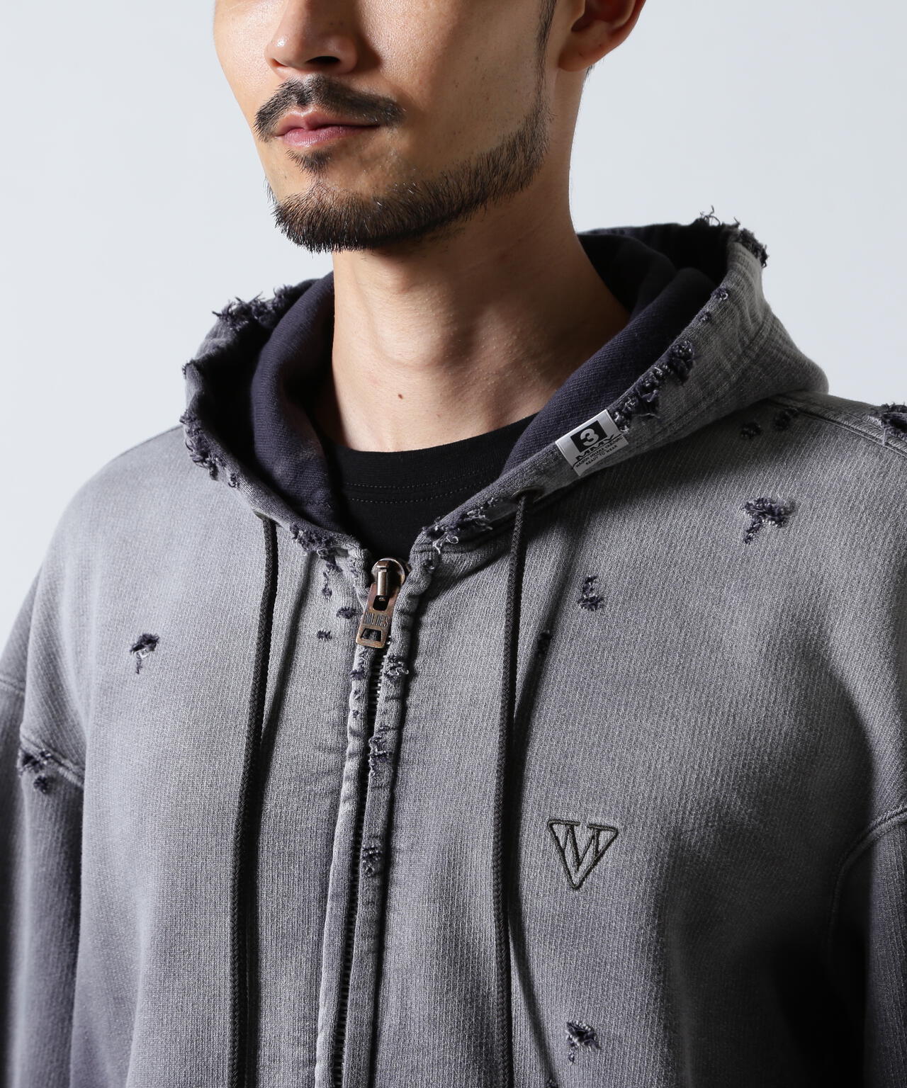 Maison MIHARAYASUHIRO/メゾン ミハラヤスヒロ/Sun Faded Like Zip-up Hoodie