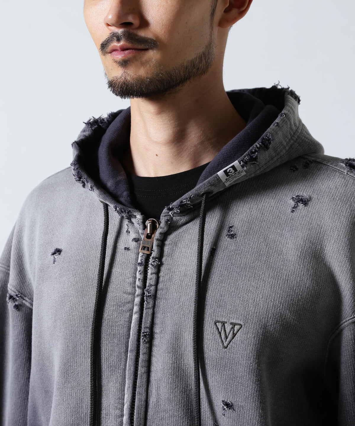 Maison MIHARAYASUHIRO/メゾン ミハラヤスヒロ/Sun Faded Like Zip-up Hoodie