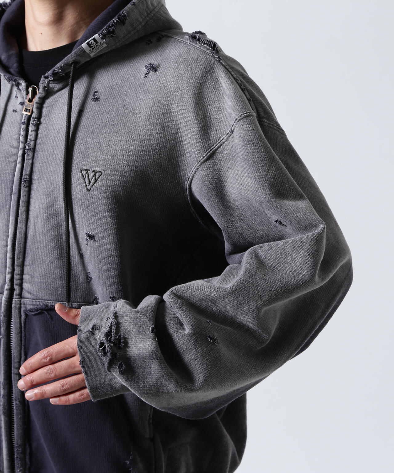 Maison MIHARAYASUHIRO/メゾン ミハラヤスヒロ/Sun Faded Like Zip-up Hoodie