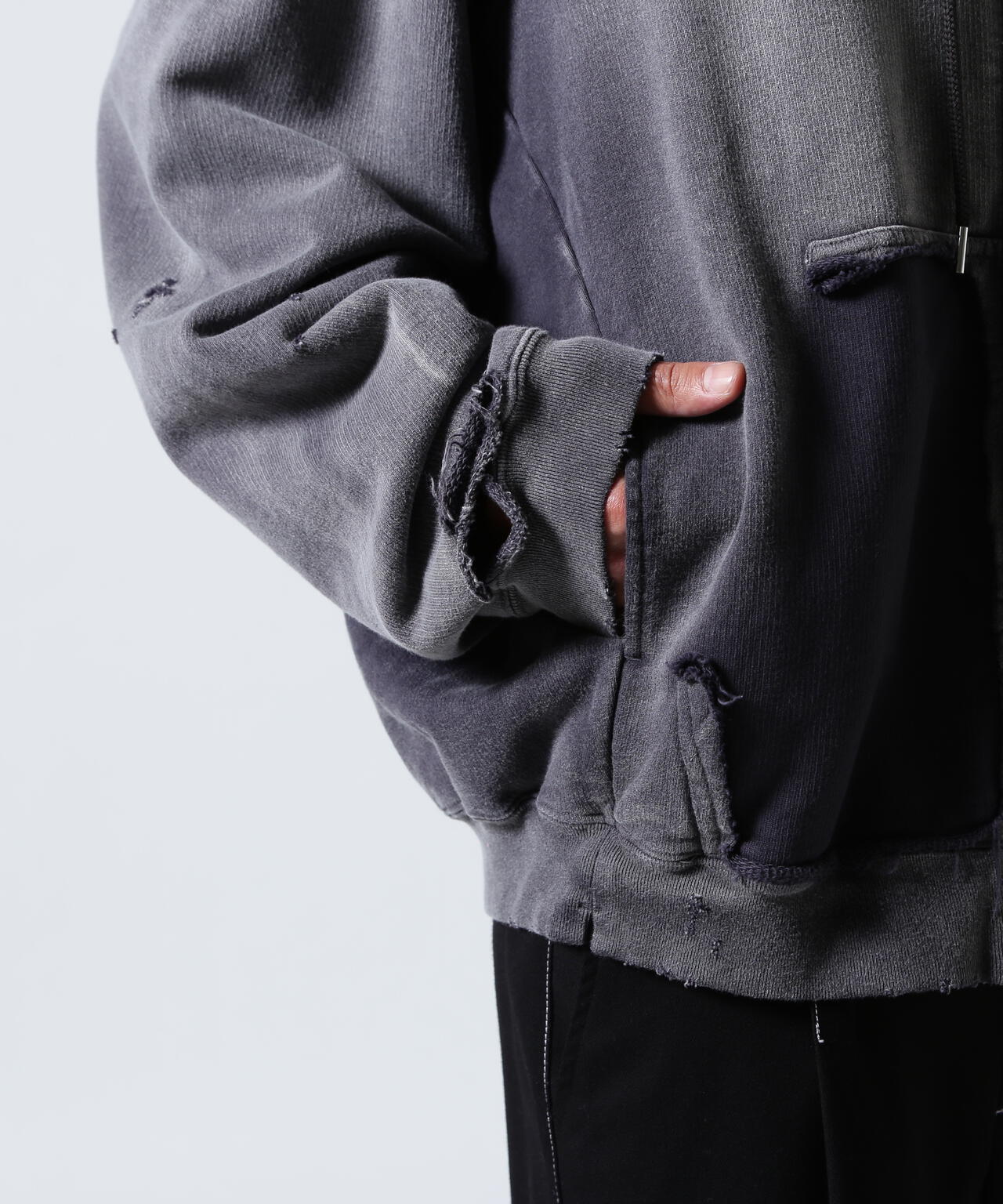 Maison MIHARAYASUHIRO/メゾン ミハラヤスヒロ/Sun Faded Like Zip-up Hoodie