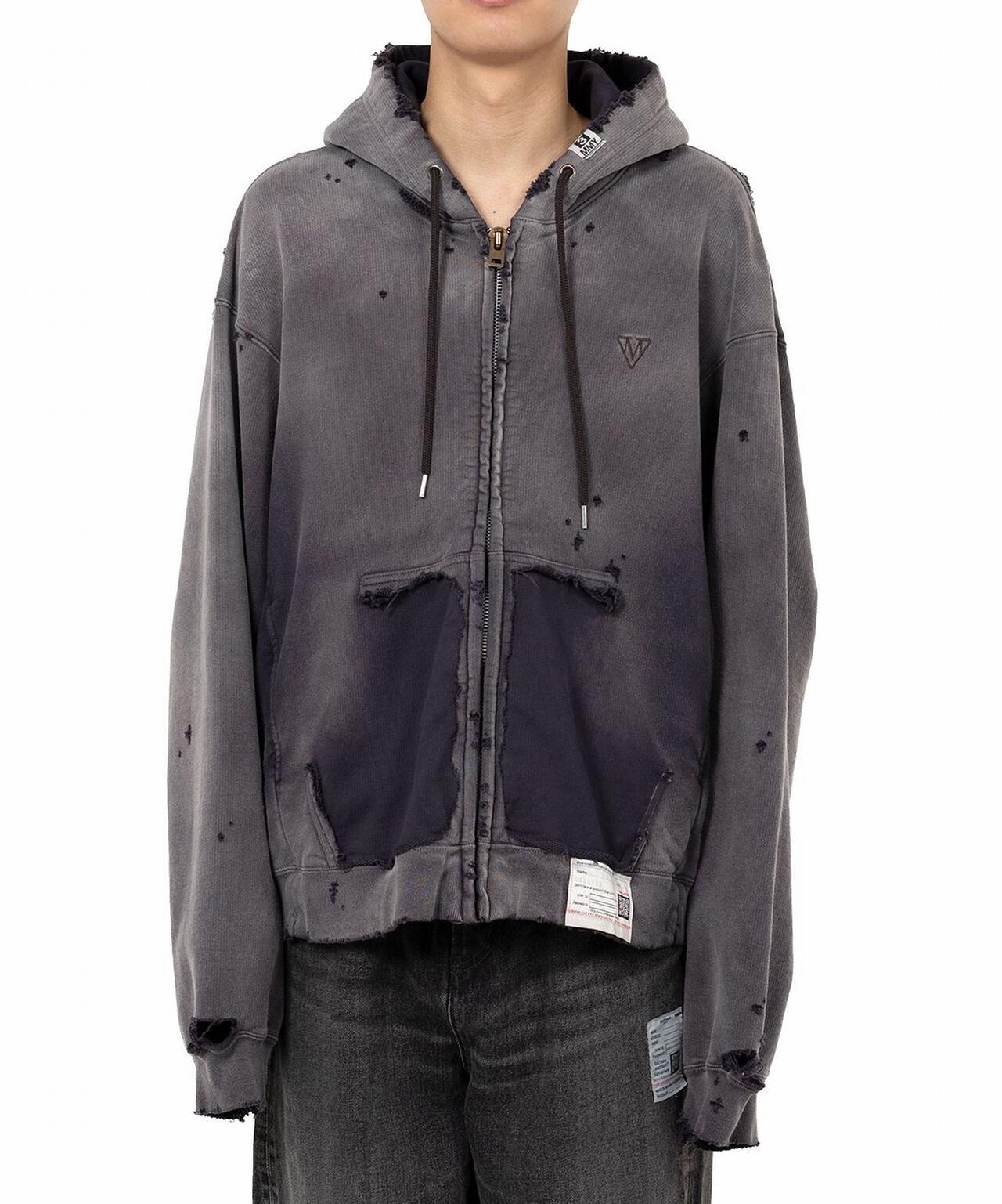 Maison MIHARAYASUHIRO/メゾン ミハラヤスヒロ/Sun Faded Like Zip-up Hoodie