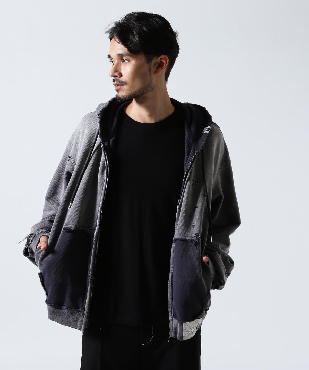 Maison MIHARAYASUHIRO/メゾン ミハラヤスヒロ/Sun Faded Like Zip-up Hoodie