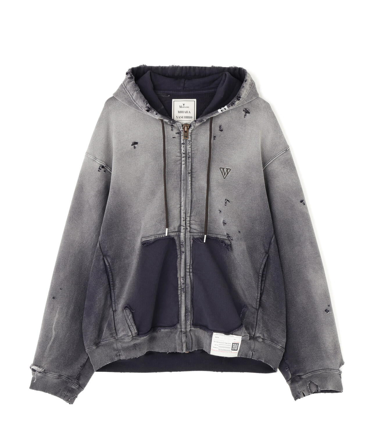 Maison MIHARAYASUHIRO/メゾン ミハラヤスヒロ/Sun Faded Like Zip-up Hoodie