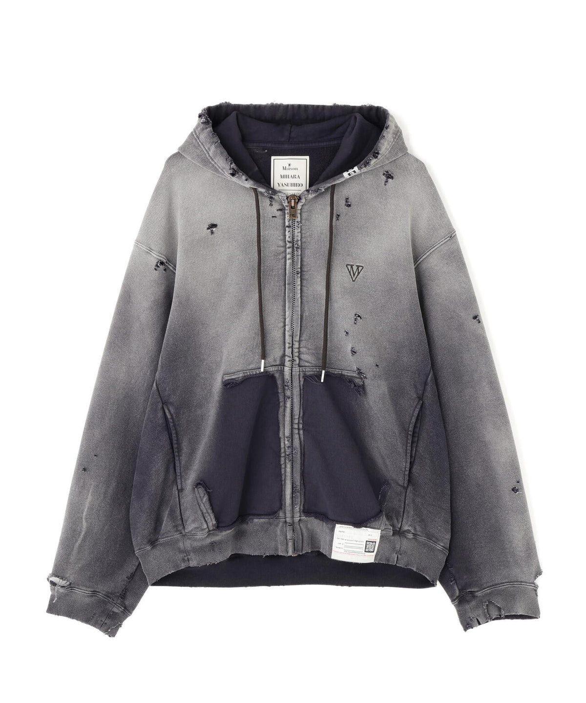 Maison MIHARAYASUHIRO/メゾン ミハラヤスヒロ/Sun Faded Like Zip-up Hoodie
