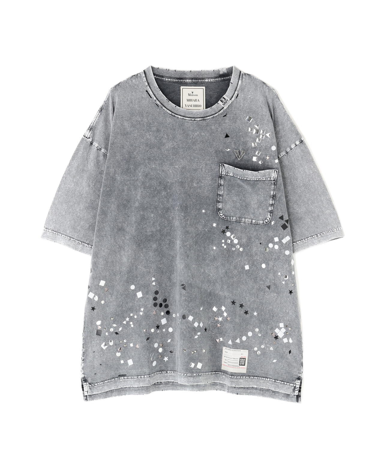 Maison MIHARAYASUHIRO/メゾン ミハラヤスヒロ/EMBELLISHED BLEACHED TEE