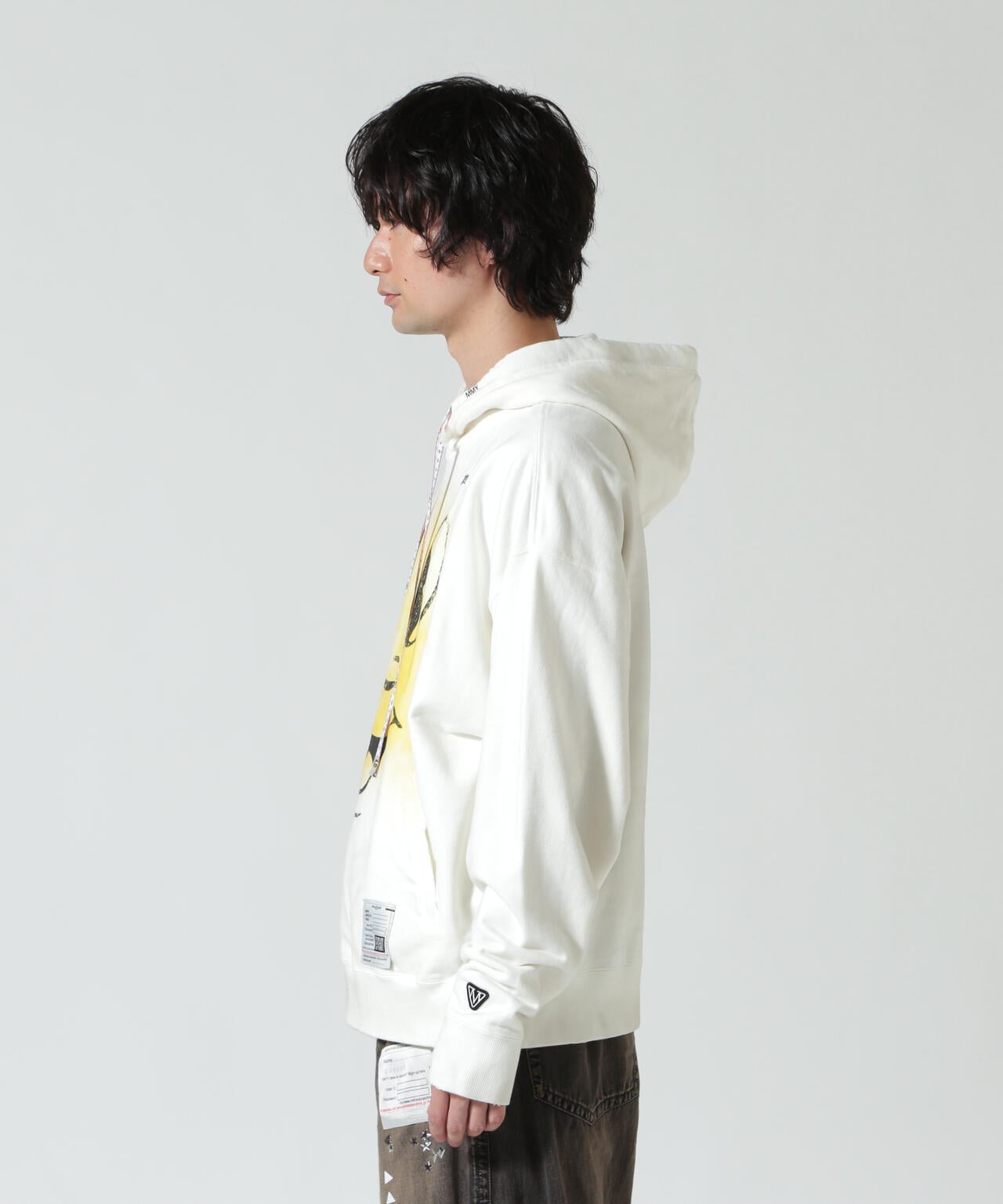 Maison MIHARAYASUHIRO/メゾン ミハラヤスヒロ/HAPPY FACE DISTRESSED HOODIE