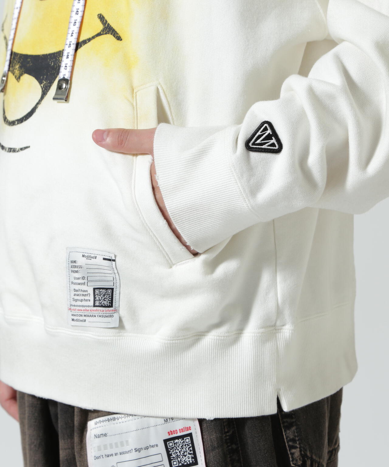 Maison MIHARAYASUHIRO/メゾン ミハラヤスヒロ/HAPPY FACE DISTRESSED HOODIE