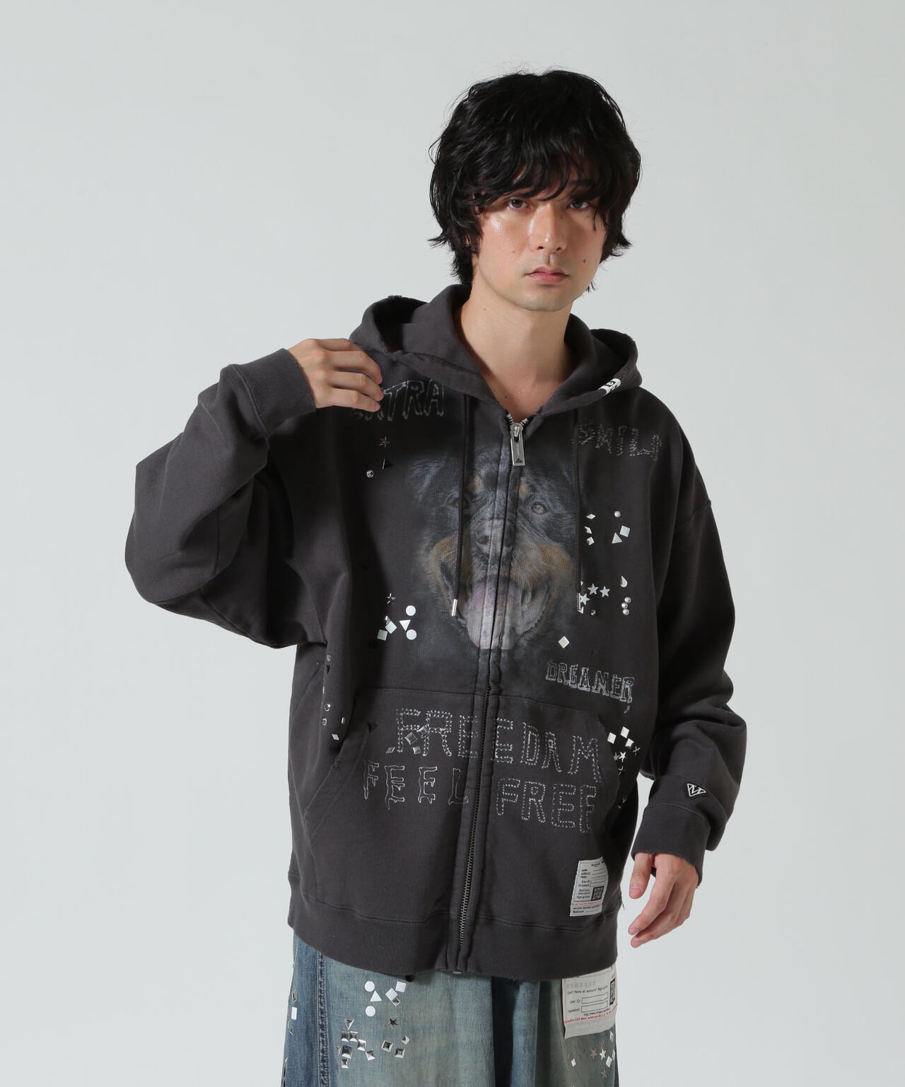 Maison MIHARAYASUHIRO/メゾン ミハラヤスヒロ/EMBELLISHED DISTRESSED PARKA