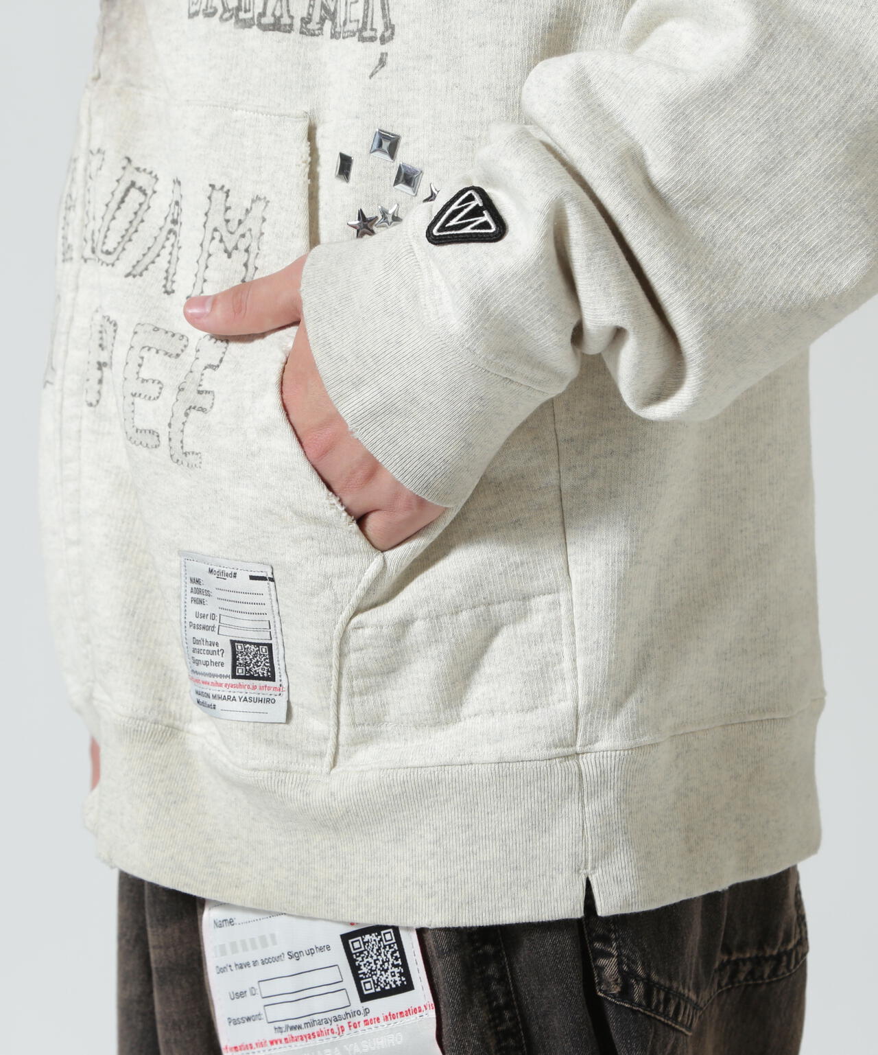 Maison MIHARAYASUHIRO/メゾン ミハラヤスヒロ/EMBELLISHED DISTRESSED PARKA