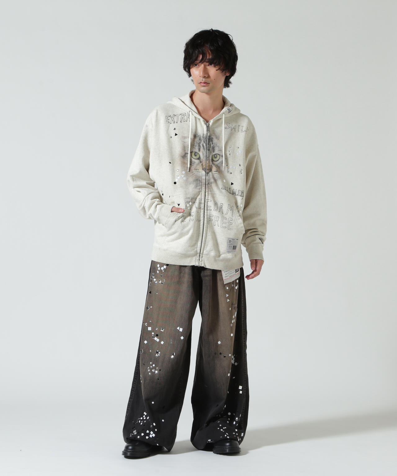 Maison MIHARAYASUHIRO/メゾン ミハラヤスヒロ/EMBELLISHED DISTRESSED PARKA