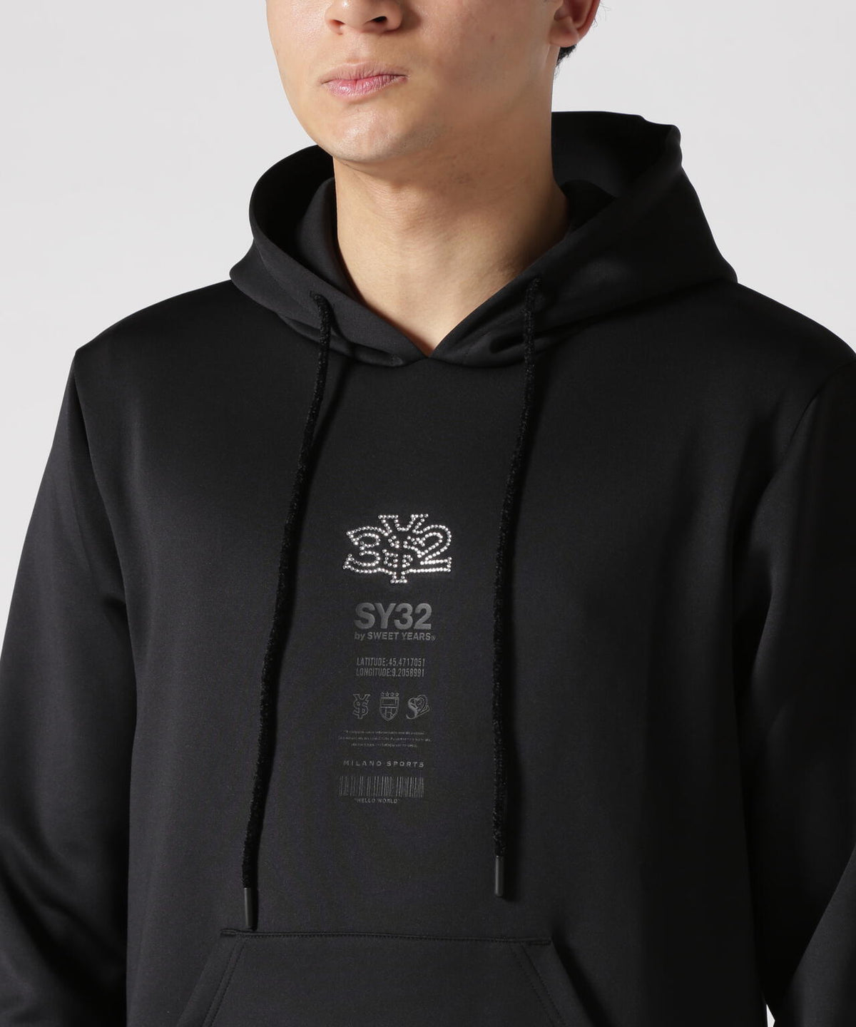 SY32 by SWEET YEARS /DOUBLEKNIT RHINESTONE LOGO