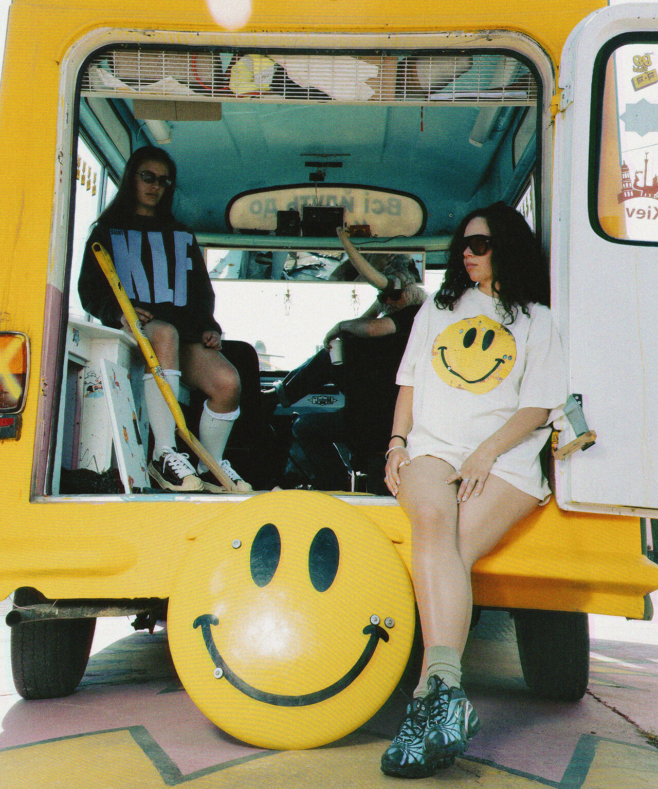 SAINT MICHAEL/セントマイケル/KLF_SS TEE SMILE WHITE