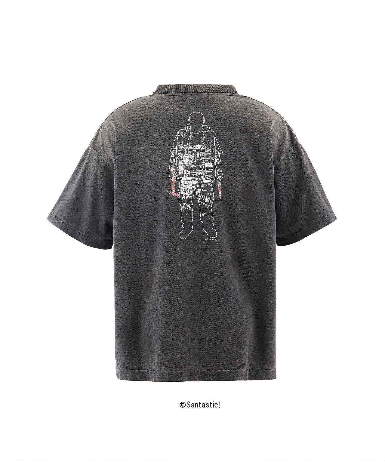 SAINT MICHAEL/セントマイケル/GS_SS TEE/惨家-zange-/BLACK