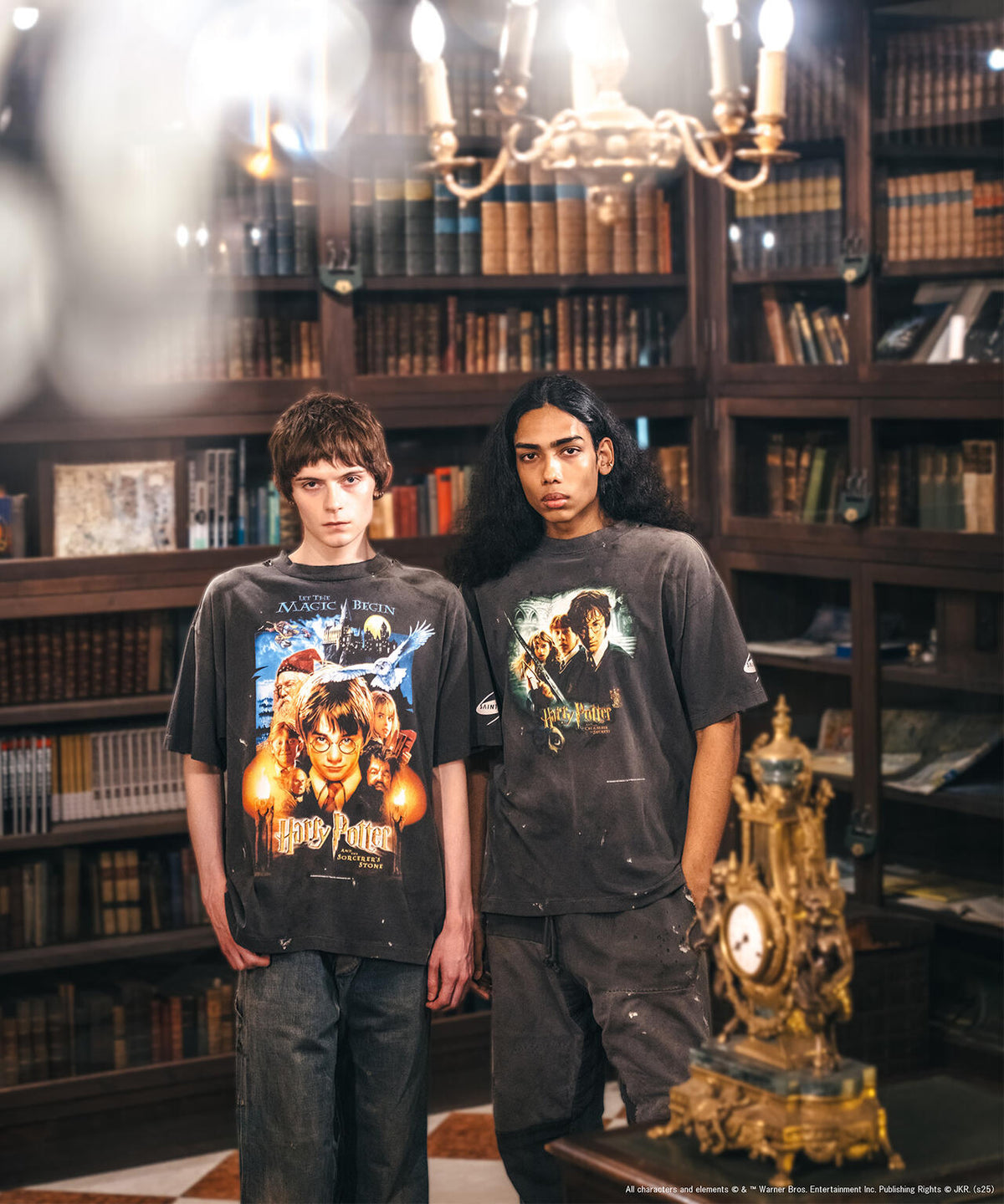 SAINT MICHAEL/セントマイケル/HP_SS TEE/SORCERER'S STONE/BLACK