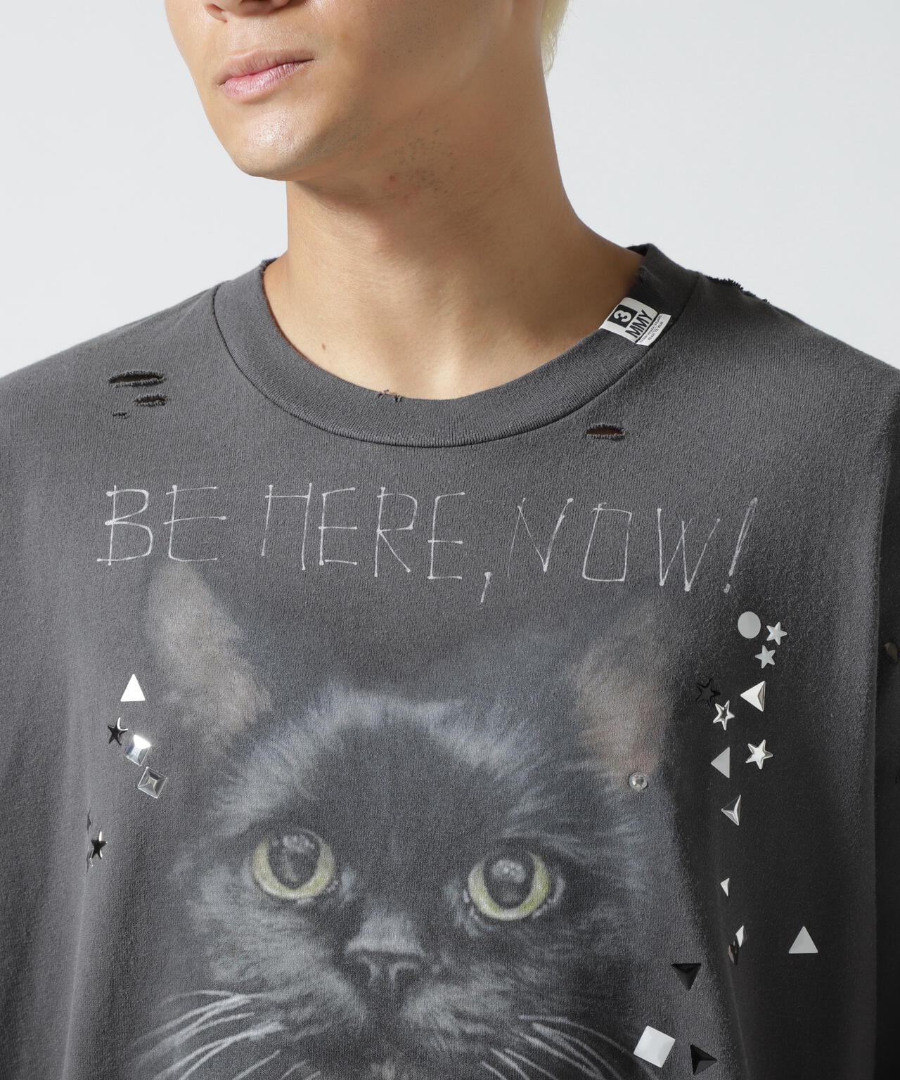 Maison MIHARAYASUHIRO/メゾン ミハラヤスヒロ/EMBELLISHED DISTRESSED TEE