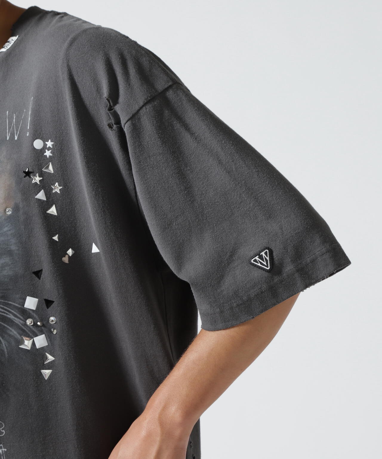 Maison MIHARAYASUHIRO/メゾン ミハラヤスヒロ/EMBELLISHED DISTRESSED TEE
