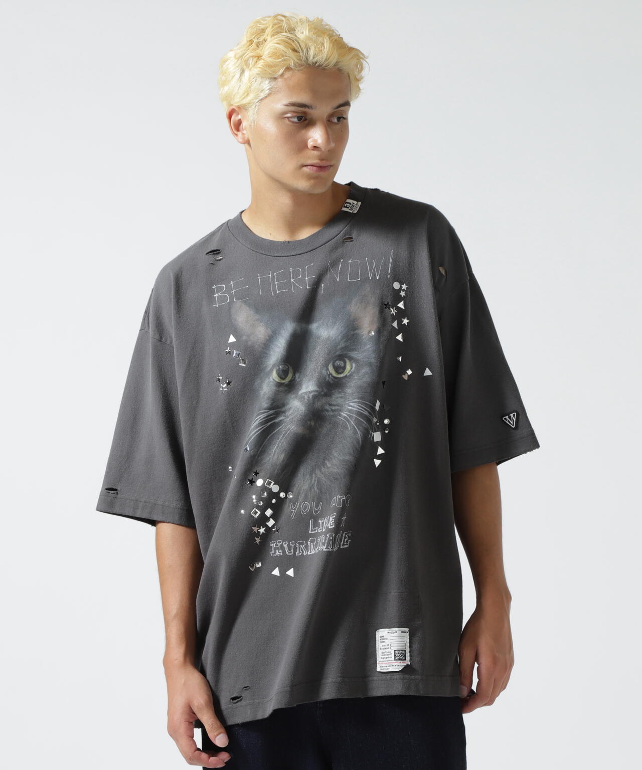 Maison MIHARAYASUHIRO/メゾン ミハラヤスヒロ/EMBELLISHED DISTRESSED TEE