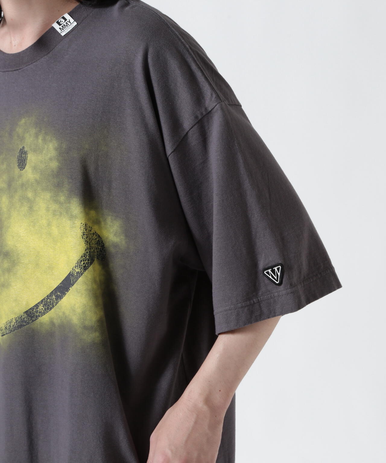 Maison MIHARAYASUHIRO/メゾン ミハラヤスヒロ/Smily Face Printed Ringer T-shirt