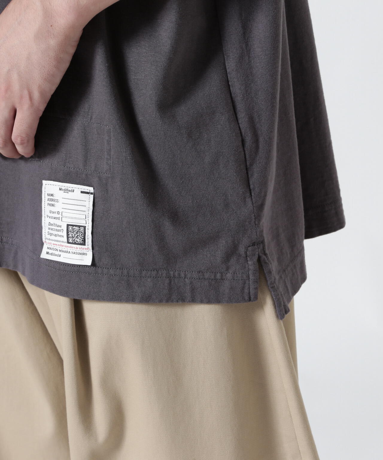 Maison MIHARAYASUHIRO/メゾン ミハラヤスヒロ/Smily Face Printed Ringer T-shirt