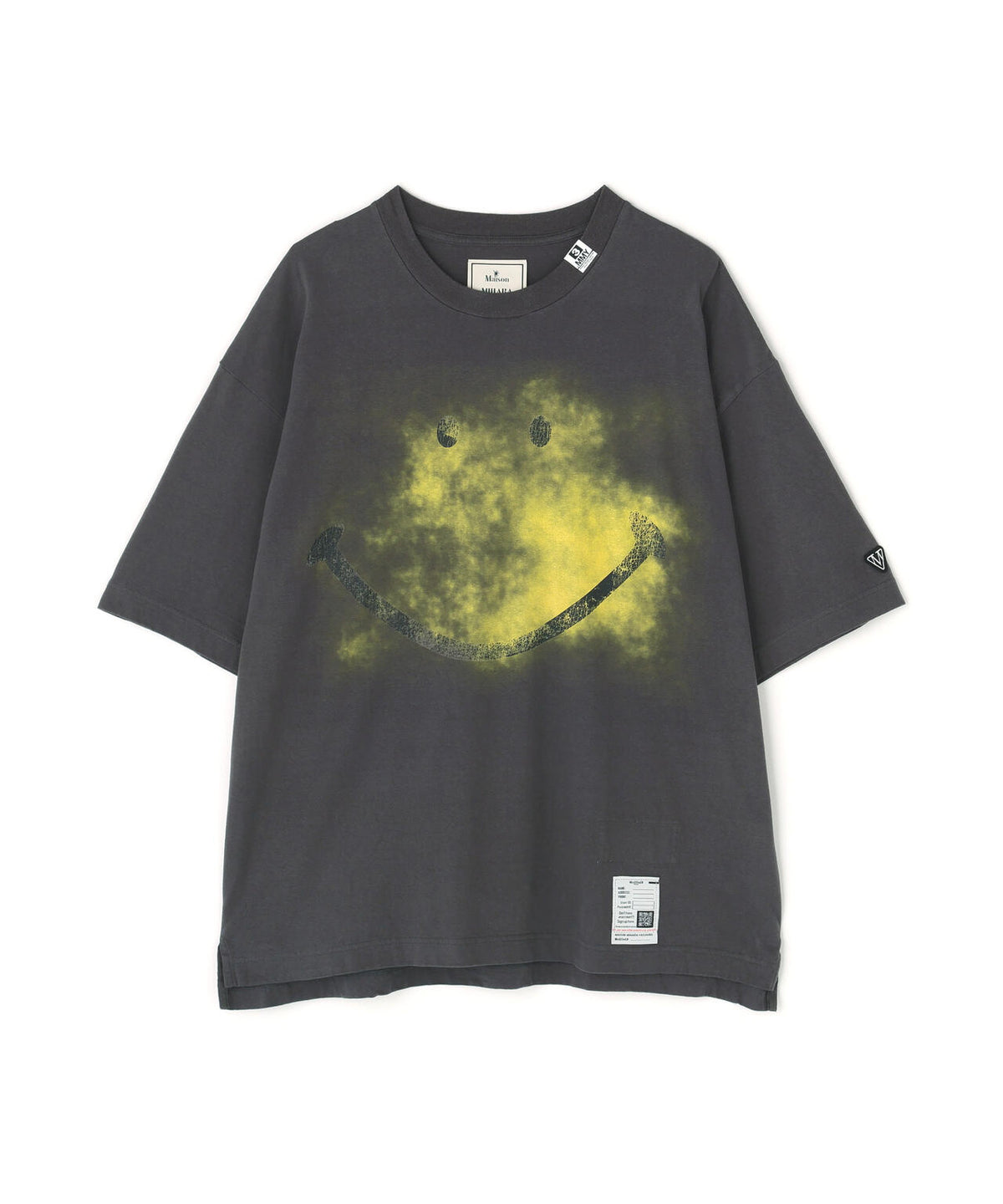 Maison MIHARAYASUHIRO/メゾン ミハラヤスヒロ/Smily Face Printed Ringer T-shirt