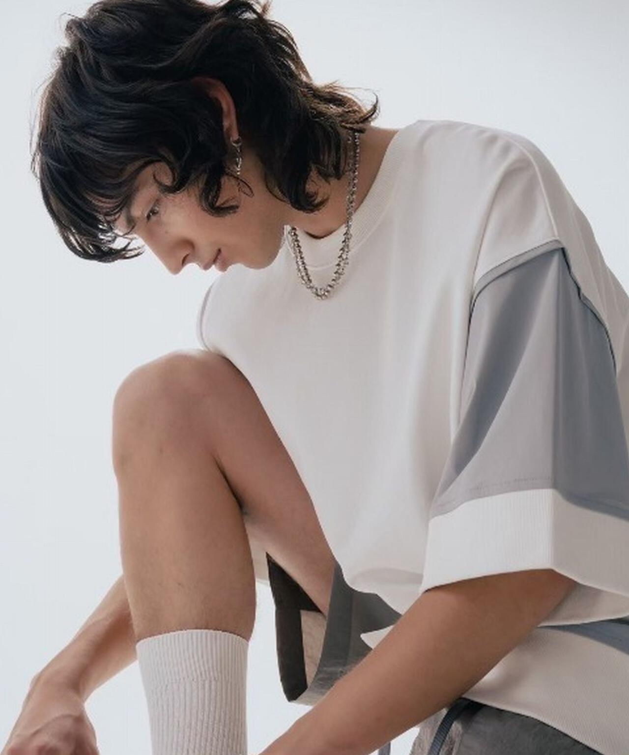 Maison ULA/メゾン ウラ/切り替えTシャツ