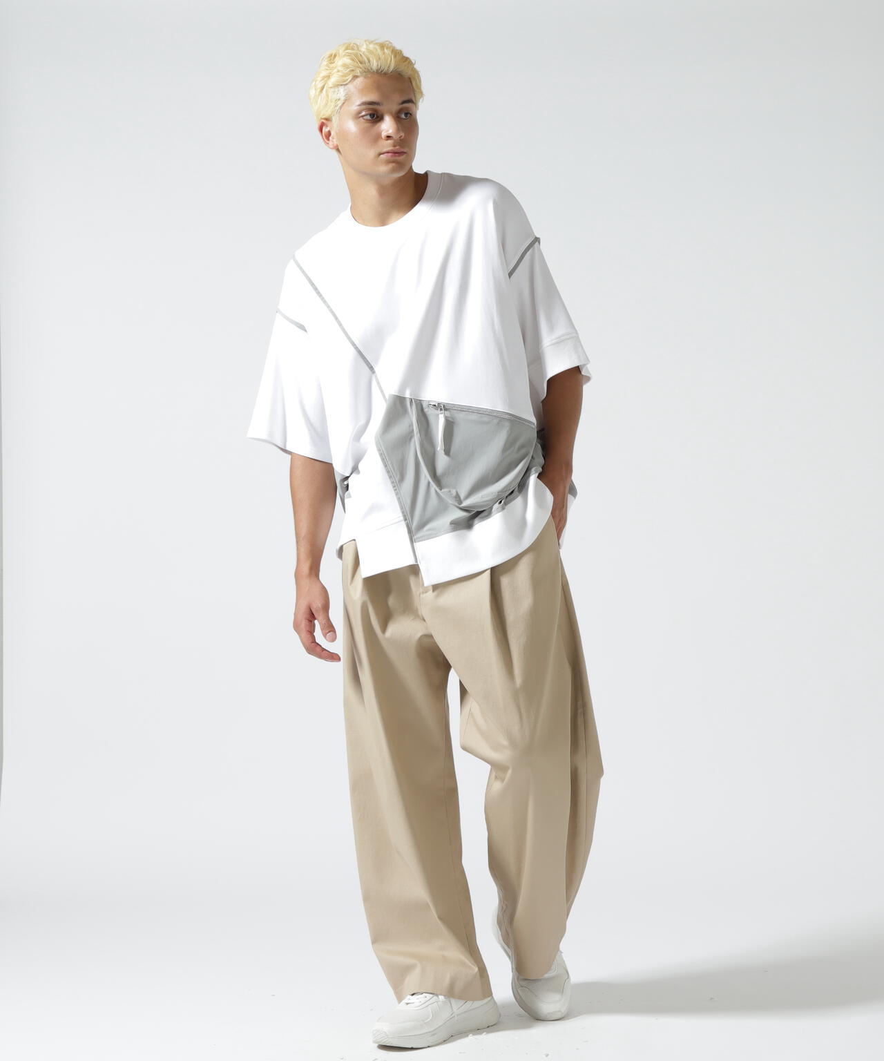 Maison ULA/メゾン ウラ/切り替えTシャツ