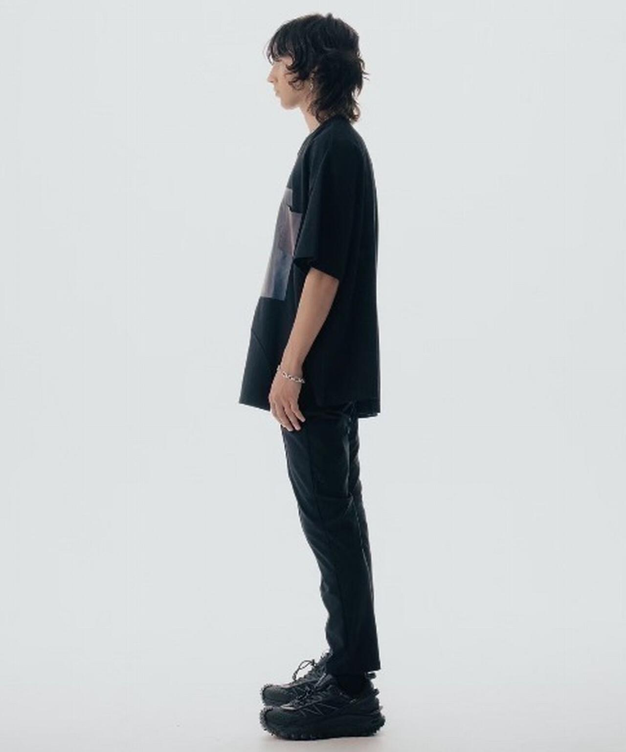 Maison ULA/メゾン ウラ/切り替えプリントTシャツ