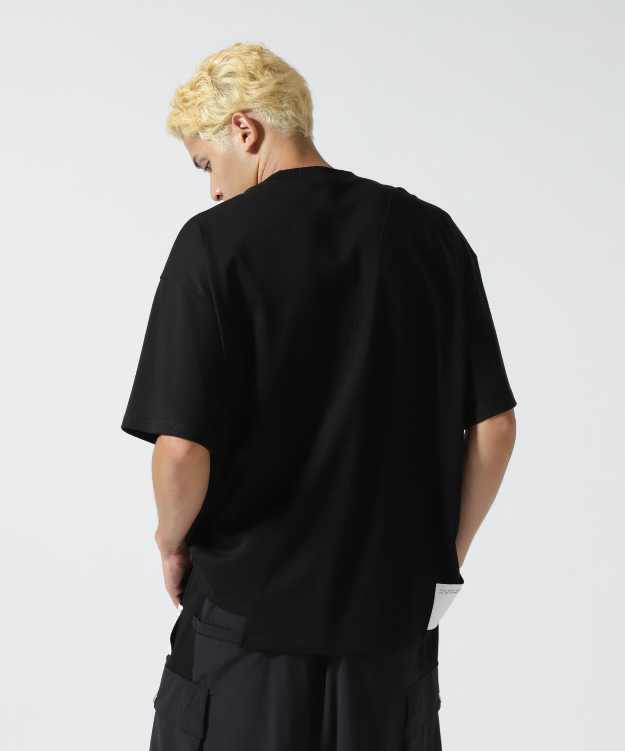 Maison ULA/メゾン ウラ/切り替えプリントTシャツ