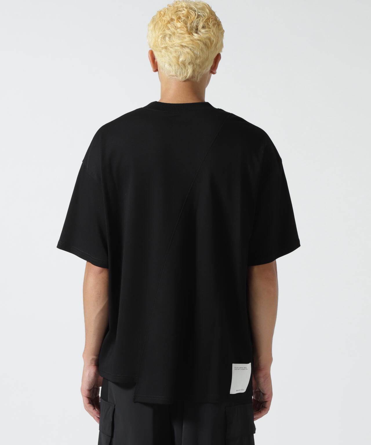 Maison ULA/メゾン ウラ/切り替えプリントTシャツ