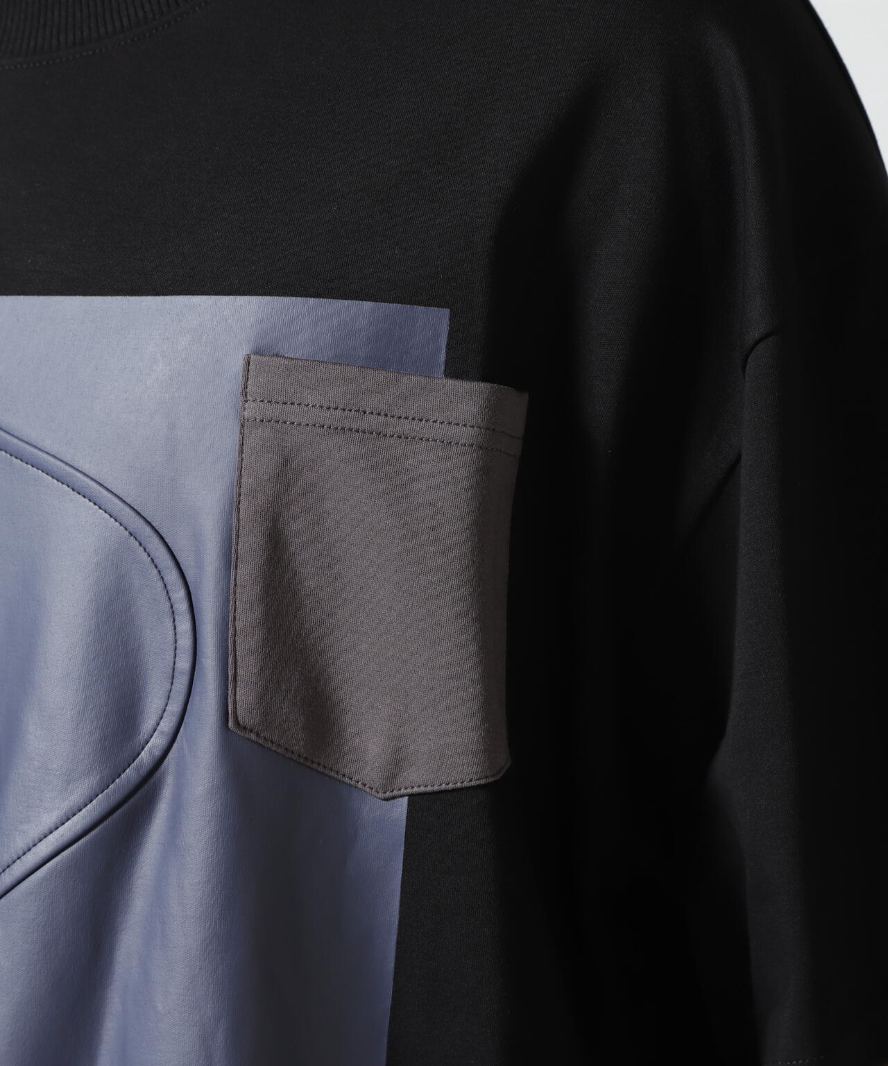 Maison ULA/メゾン ウラ/切り替えプリントTシャツ