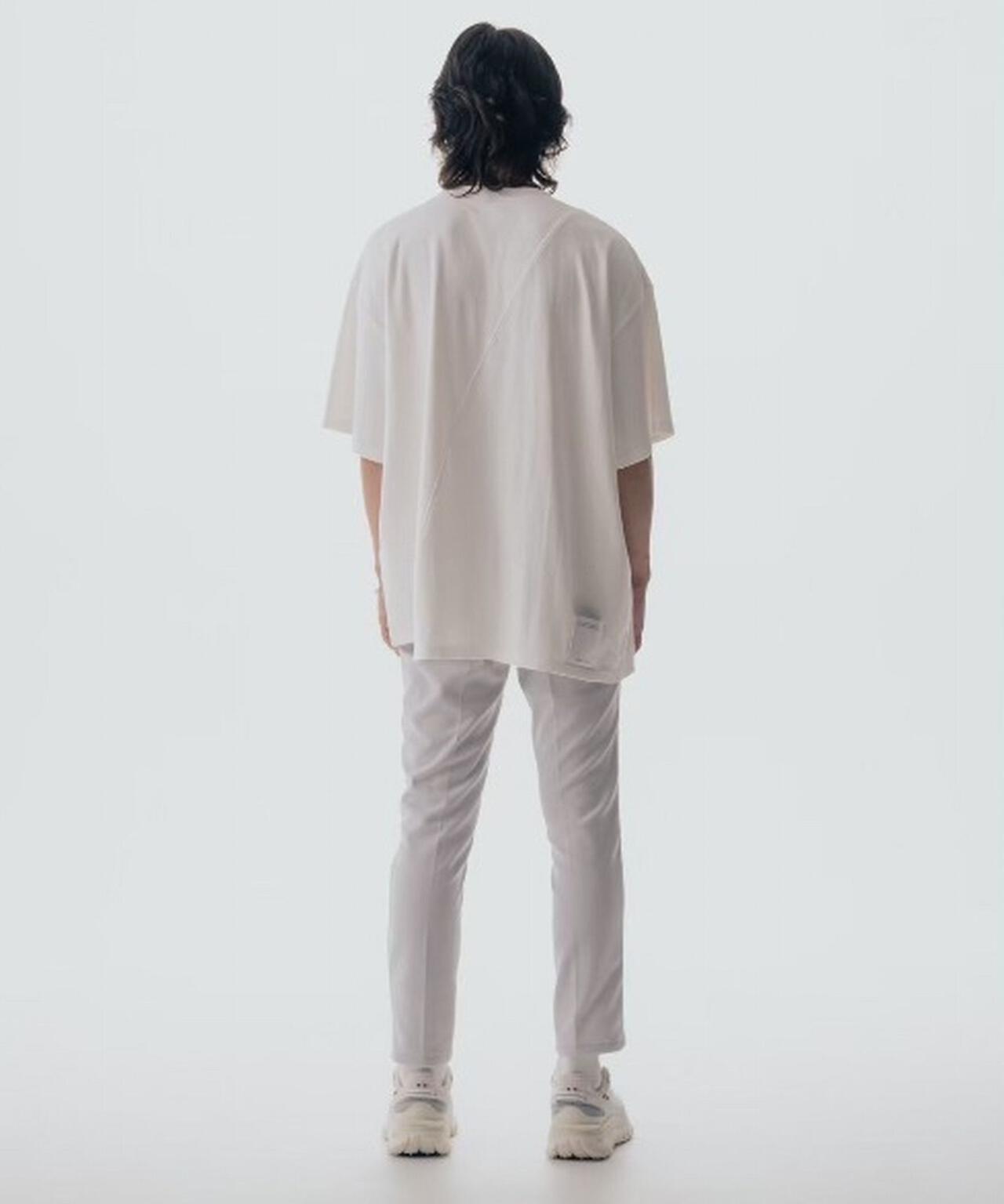 Maison ULA/メゾン ウラ/切り替えプリントTシャツ