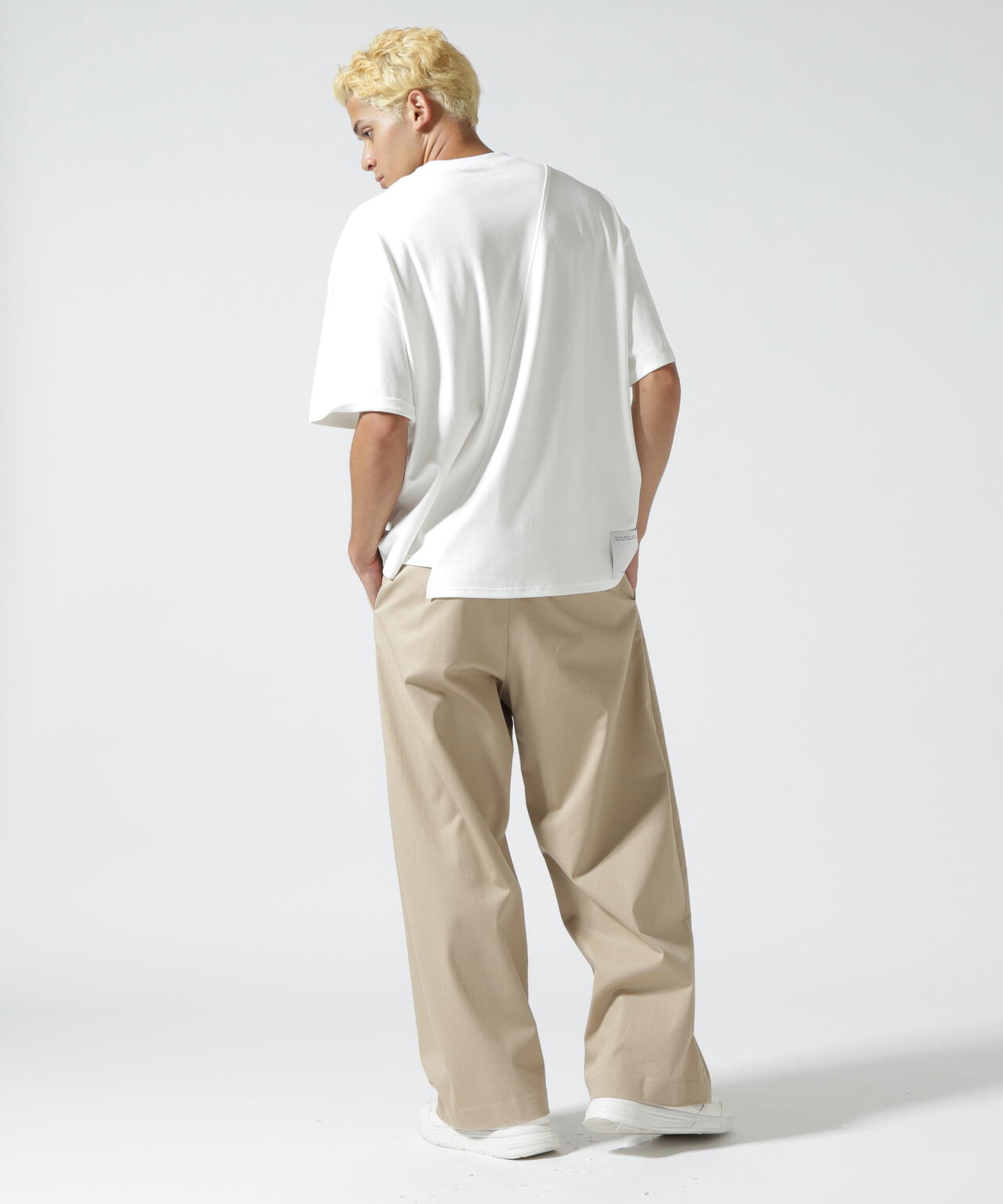 Maison ULA/メゾン ウラ/切り替えプリントTシャツ