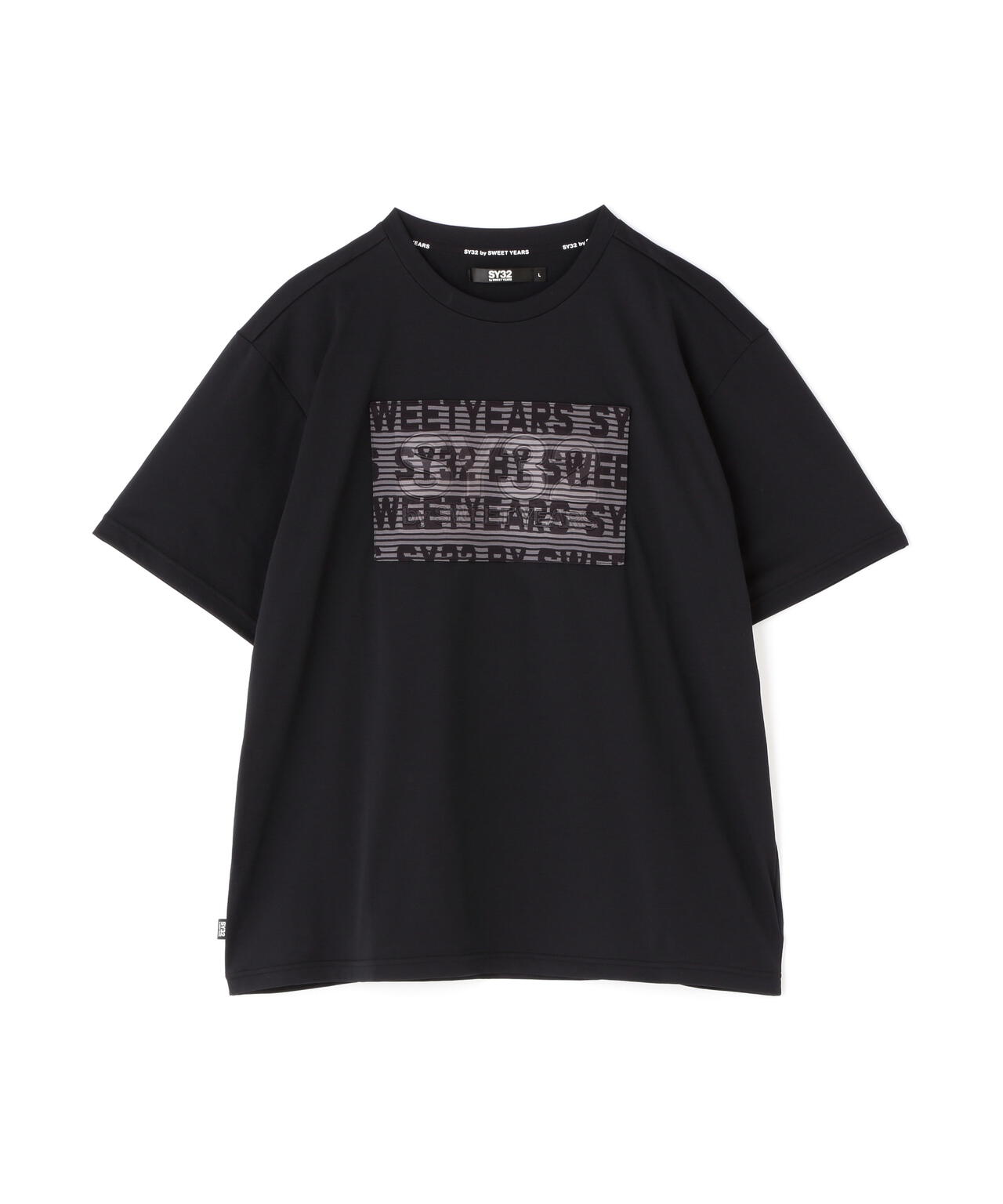 SY32 by SWEET YEARS/エスワイサーティトゥ バイ スィートイヤーズ/JACQUARD EMBOSS LOGO TEE