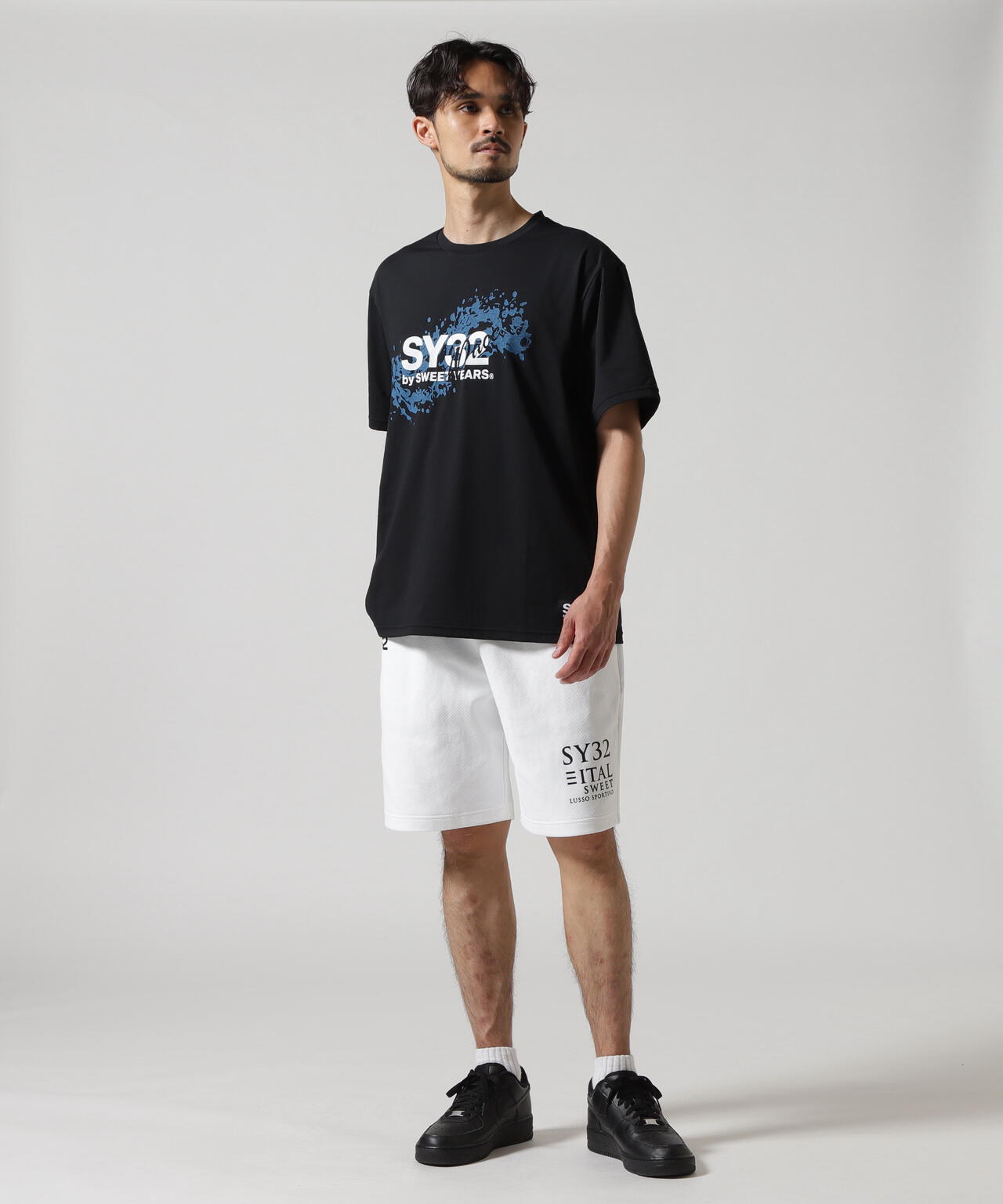 SY32 by SWEET YEARS /エスワイサーティトゥ バイ スィートイヤーズ/WAVELOGO LOOSE FIT S/S TEE