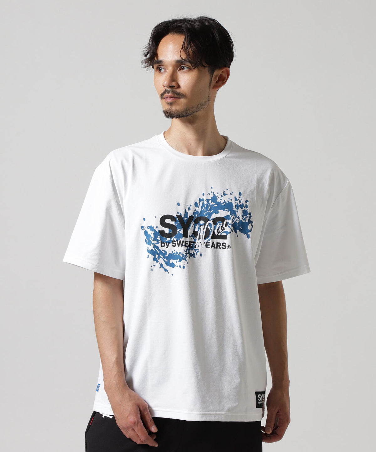 SY32 by SWEET YEARS /エスワイサーティトゥ バイ スィートイヤーズ/WAVELOGO LOOSE FIT S/S TEE