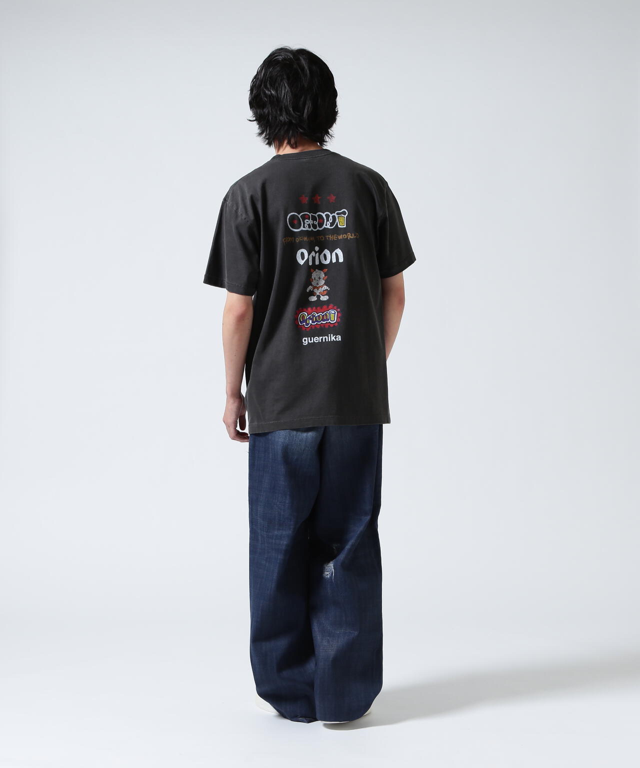 guernika×ORIONBEER/ORION THE DRAFT ART PRINT T-SHIRT (SPECIAL VINTAGE)