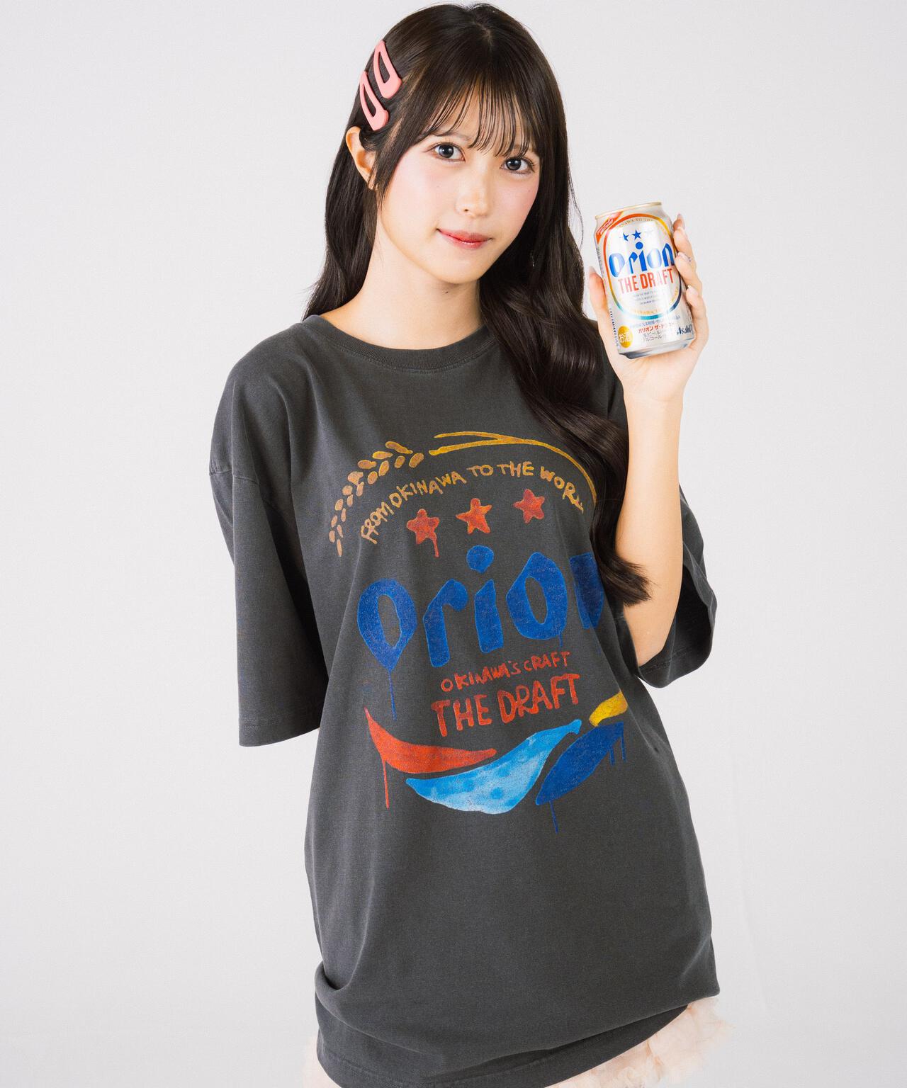 guernika×ORIONBEER/ORION THE DRAFT ART PRINT T-SHIRT (SPECIAL VINTAGE)