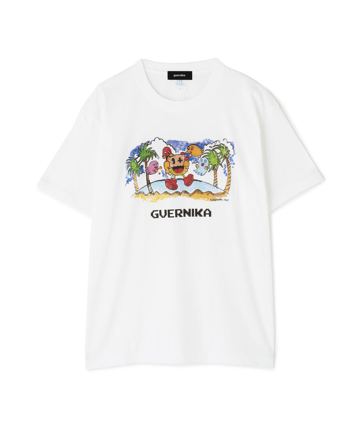 guernika×パックマン/PAC-MAN PRINT T-SHIRT/LIVE-PAINT