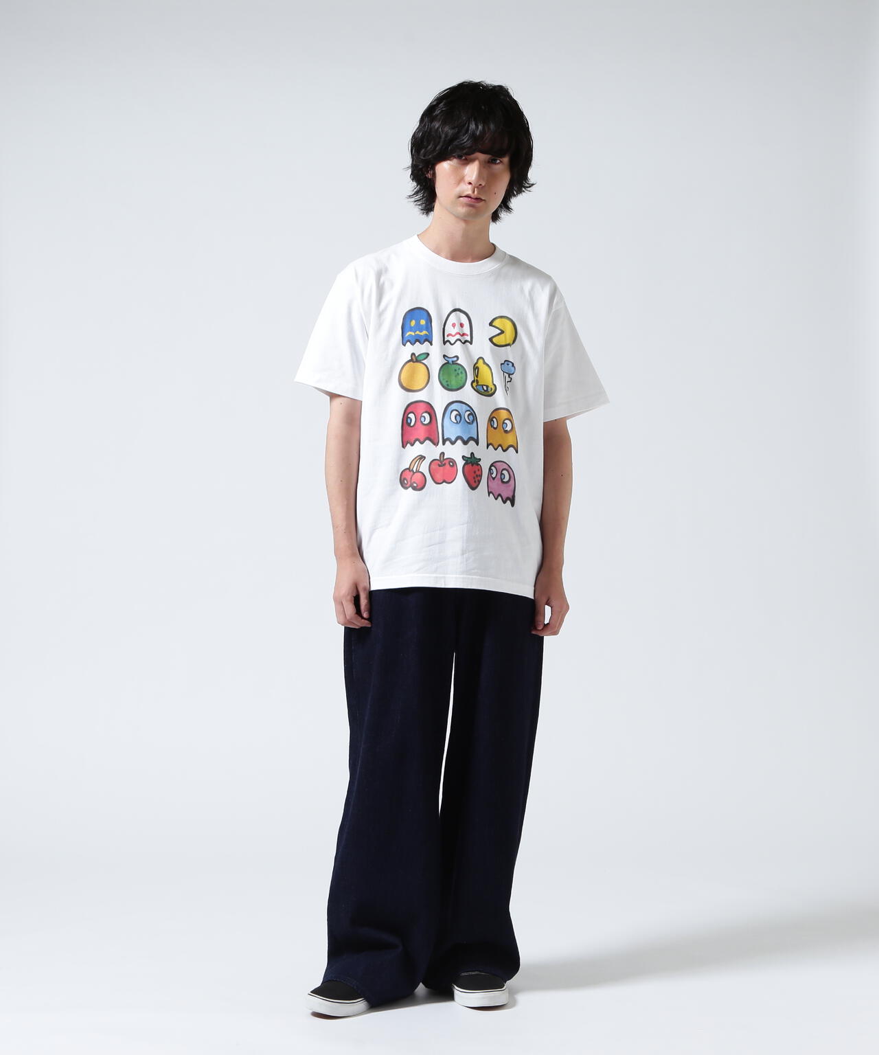 guernika×パックマン/PAC-MAN PAINT T-SHIRT/PAC-MAN CHARACTERS