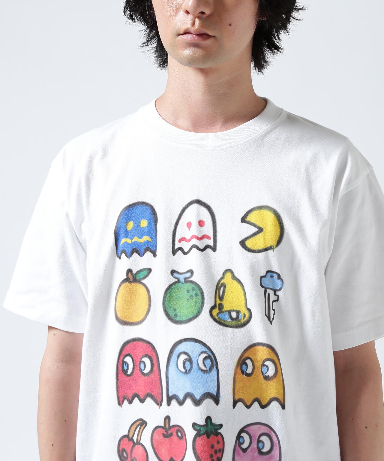 guernika×パックマン/PAC-MAN PAINT T-SHIRT/PAC-MAN CHARACTERS