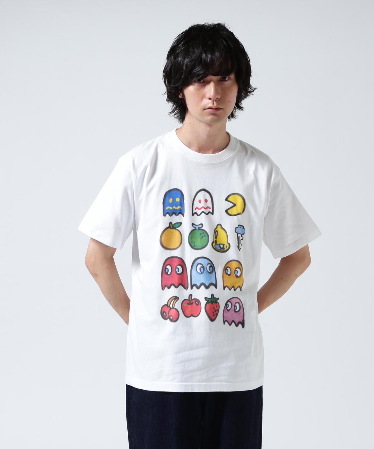 guernika×パックマン/PAC-MAN PAINT T-SHIRT/PAC-MAN CHARACTERS