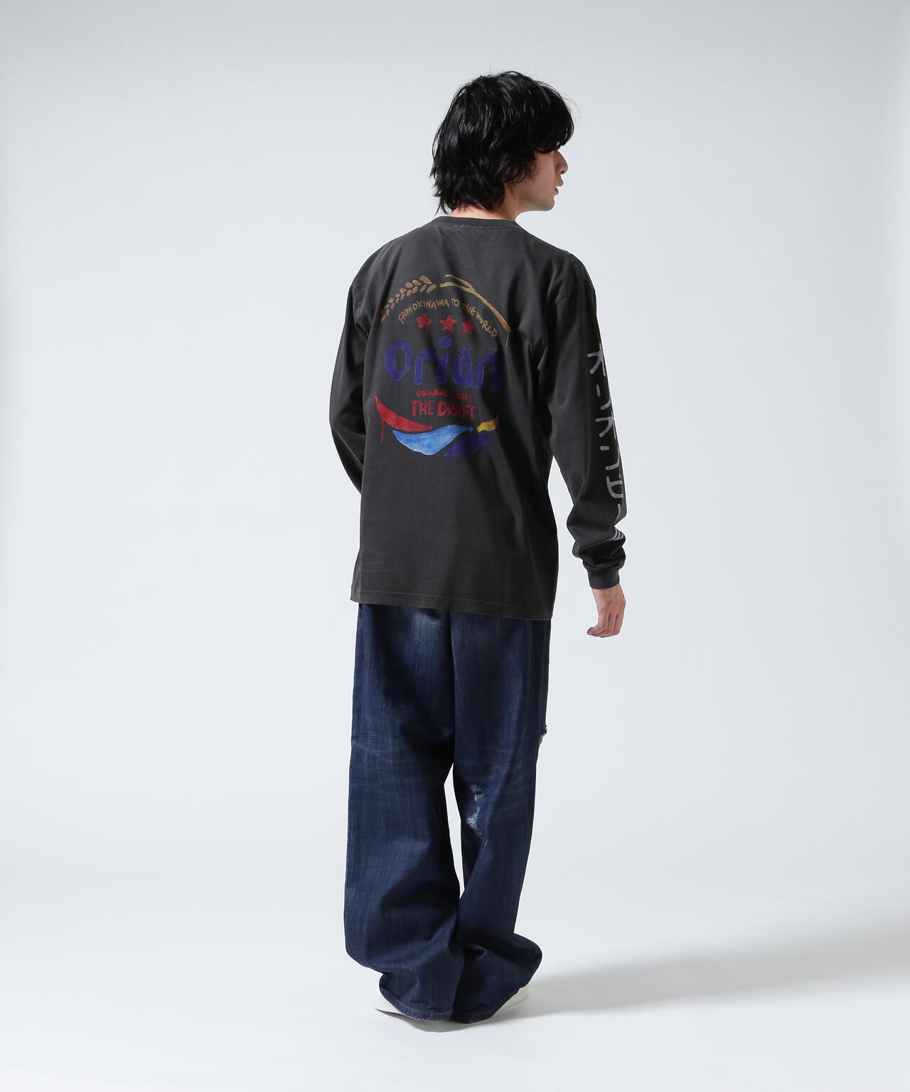 guernika/ゲルニカ/ORION THE DRAFT ART PRINT L/S T-SHIRTS (SPECIAL VINTAGE)